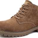 Men's Outdoor Waterproof Hiking Boot Snow Boots Walking Shoes (10, Khaki-fur Lining)