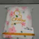 Orzbow Infant Car Seat Cover Liner, 100% Cotton Newborn Carseat Protective Cover, Breathable Prevent Wear & Dirt Suitable Travel Systems (0-12m), Easy to Clean, Machine Washable, Pink