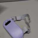 Portable Heating Pad for Cramps FSA, HSA Cordless Electric Period Fast Heat Pad for Back Pain Relief Menstrual Belt 6 Heat 6 Massage Gifts for Women Her Girlfriend Christmas Stocking Stuffers Purple