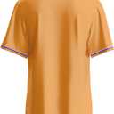 Baseball Jersey for Men,Blank Baseball Jerseys Shirts Short Sleeve Hip Hop Sports Casual Button-Down Uniforms (Orange, XL)