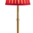 KDG Cordless LED Table Lamp Set of 1, Portables Fabric Shade Desk Lamps, 5000mAh Rechargeable Battery Powered Lighting, Dimmable Light for Dining Room, Bedroom, Bedside, Night Light, Balcony (Red)