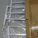 Baby Gate No Drilling, 29"-40" Auto Close Dog Gate Indoor for Doorways & Stairs, Pressure Mounted Adjustable Pet Gate, Easy Walk Through Child Gate for Children & Pets Stroller Friendly, White