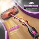 Standable Safe & High Temp Steam Mop Cleaner for Deep Cleaning, Powerful MultiPurpose and Heavy Duty Handheld Steam Cleaner, Detachable Floor Steamer with 18 Accessory for Hardwood Laminate Tile Grout (Black)