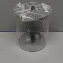 Glass Laundry Detergent Dispenser, 128 oz / 3.5L Fabric Softener Dispenser for Laundry Room Organization, Detergent Holder with Plastic Spigot (Black, 1 Pack)