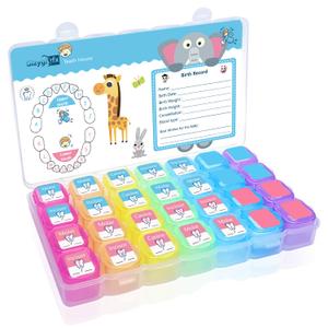Tooth Fairy Box, Tooth Holders for Kids Keepsake, Tooth Container Box Gift, Tooth Saver PP material for Boy or Girl, Plastic storage containers for household use(2 PCS)