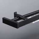 New curtain track wall mount room bedroom black, 7.5Ft