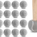 Macarrie 16 Pieces Precut Tennis Balls for Chairs Tennis Ball Chairs Foot Covers for Furniture Leg for Classroom Floor Protection Chair Desk Legs Coverings(Gray,6.3 cm) 