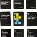DSS Games You Laugh You Drink for People Who Cant Keep A Straight Face [Try Not to Laugh Cards | Party Game for Adults | 150 Fun Prompt Cards for Game Nights, Pregames | Gift for Him]