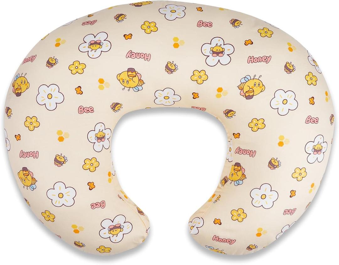 Baby Nursing Pillow for Breastfeeding, Adjustable Breast Feeding Pillow for Bottle Feeding, Breastfeeding Essentials for Mom and Baby Healthier Nursing, Bobby Pillow for Newborn,Removable Cotton Cover
