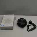 Gaiatop Mini Portable Stroller Fan, Battery Operated Small Clip on, Detachable 3 Speed Rechargeable, 360 Rotate Flexible Tripod Better Cooling for Car Seat Crib Treadmill Travel Black