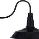 Lightess Black Wall Sconces Lighting Gooseneck Industrial Barn Lights Vintage Farmhouse Wall Lamp, CY-8