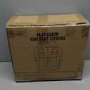 FH Group Three Row Striking Striped Full Set Car Seat Covers, Airbag Compatible & Split Ready  Universal Fit for Cars Trucks & SUVs Gray