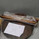 AWASEN Round Side Table, Small End Table for Living Room, Modern Wood Accent Coffee Side Table with Wood Legs for Small Space, Easy Assembly, Rustic Brown