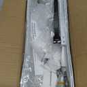 Cable Management, 25'' Cable Management Under Desk No Drill, Metal Cord Organizer with Clamp for Standing Desk, Cable Organizer for Home Office, White (25'' (1 Pack))