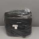 3 Ring Zipper Binder Bag for 700+ Sheets Capacity Detachable Backpack Straps & Shoulder 14 Inch Laptop for School and Office(Black)