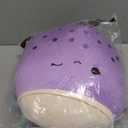 Squishmallows Original 12-Inch Poplina Purple Boba Tea with Blue Straw - Official Jazwares Plush