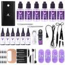 V Light Hair Extension Machine Kit, Hair Extensions Tool Set for Professional Hair Extensions Including Hair Extension Machine*1 Hair Glue*6 Remover*6