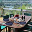 Berglander EUR Blue Plastic Plates Set of 12 Pieces 9", Reusable and Sturdy Unbreakable Dinner Plates, Salad Plates, Pasta Bowls, Dishes for Home, Kid, Light Weight Easy Carry for Picnic, Camping (8. EUR Color)