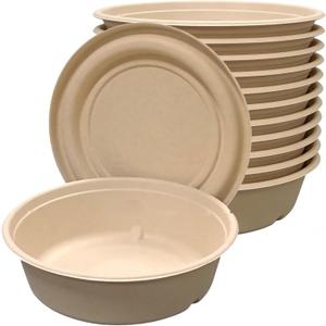 100 Pack 34 oz Disposable Soup Bowls with Lids for Soup Salad Meal Prep, 100 pc