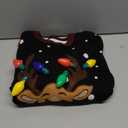 Christmas Sweaters Reindeer Ugly Sweater with Light Bulbs (Medium)
