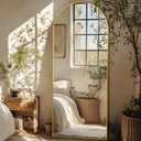 Full Length Mirror, 59"x18" Oversized Arched Mirror Large Standing Mirror, Tall Mirror Body Floor Mirror Wall Mirror Hanging Mirror for Bedroom Living Room Aluminum Frame,Gold