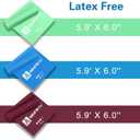 2 x Resistance Bands,Professional Long Non-Latex Elastic Stretch Bands,Exercise Bands for Physical Therapy, Yoga, Pilates, Rehab, at-Home or The Gym Workouts, Strength Training (5.9FT, Green, Blue, Purple)