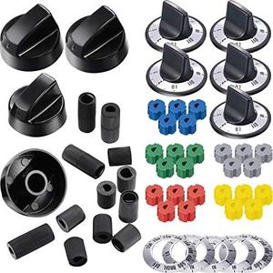 Jetec Stove Knobs Replacements Oven Universal Control Knobs KN002 Electrical Kit Range Burner Replace Compatible with AP5641247 MA-XP6 RK103