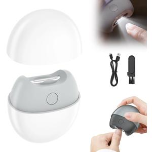 3 in 1 Automatic Electric Nail Clipper, 2026 New Electric Nail Clipper, Automatic Nail Trimmer with Light and Nail Scraps Storage, Electric Toenail Clippers for Seniors Adults (White)
