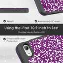 Soke Case for iPad (A16) 11th Generation 2025, Compatible with 10th Gen 10.9 Inch 2022, Shockproof Cover with Pencil Holder, Auto Wake/Sleep & Tri-fold Stand, Book Violet
