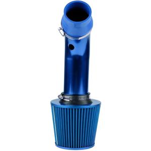 3" Universal Cold Air Intake Kit, Aluminum Car Air Intake Pipe Kit (Blue)