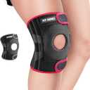 Fit Geno KneeXpert Knee Brace with Side Stabilizers & Patella Gel Pad - Adjustable Compression Support for Pain Relief, Meniscus, ACL, Arthritis, Running - M/L