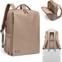 GOLF SUPAGS Stylish Laptop Backpack for Women Airline Approved Perfect for Work College and Travel Multi-Functional Casual Daypack Fits 15.6 Inch Notebook (Champagne)
