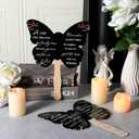 Beeveer 50 Pcs Funeral Favors Fans Memorial Paper Celebration of Life Handheld Fans with Wooden Handle Hand for Funeral Guests Services Condolence Sympathy Gift Supplies
