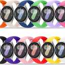 12 Pack Bands Compatible with Samsung Galaxy Watch 7 6 5 4 40mm 44mm/6 4 Classic 43mm 47mm 42mm 46mm/5 Pro 45mm/Active 2 Band for Women Men, Silicone Sport Breathable Strap