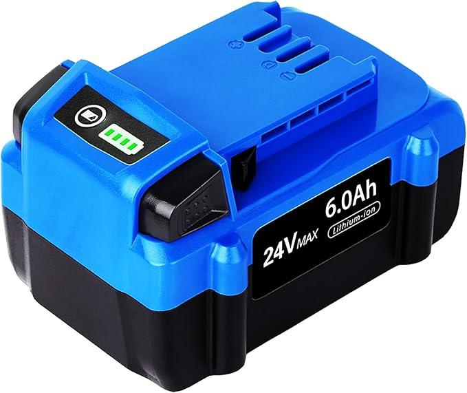 Upgrade! 6.0Ah Replace Battery for Kobalt 24V Battery Max KB624-03 KB524-03 KB424-03 KB224-03 KB124-03 Lithium Ion Cordless Tools High Capacity Battery[Can't FIT Snow Joe &Sun Joe &Chain Saw]