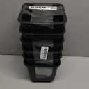 Okllen 6 Pack Bed Furniture Risers, 5 Inch Heavy Duty Couch Lifts with Anti-Slip Pads, Black Furniture Frame Lifts for Bed, Table, Sofa, Chair, Premium ABS Plastic, Support up to 3000 Lbs