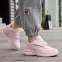 Kids Sneakers Lightweight Fashion Girls Boys Running Shoes (4 Big Kid, Pink)
