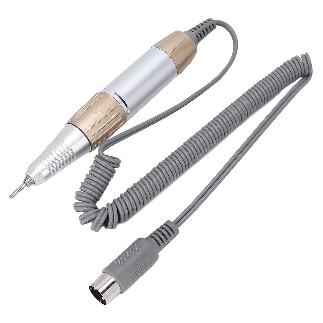 35000RPM Electric Nail Drill Pen, 5-Hole Connector Nail Drill Replacement Handle Handpiece, Manicure Pedicure Machine Polish Tool for Acrylic Nails, Low Noise Nail Art Tool for Salon and Home Use