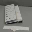 GAROOD Laptop Side Storage Vertical Stand Under Desk top Storage Clamp On Desktop Shelf Hanging Desk Organizer Computer Mount Side Table Organizer Caddy Book Caddy - One Tier White (Medium)