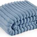 Bedsure GentleSoft Blue Twin XL Blanket for Bed - Cozy Soft Blankets for Women, Cute Small Fleece Throws for Girls, Birthday Gifts for Women Decor Gifts, Ashley Blue, 66x90 Inches