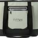 Titan by Arctic Zone Soft Sided Cooler Tote, Insulated Bag with Handle, Shoulder Strap, and Zipper for Lunch, Picnic, and Travel, 30 Can Capacity