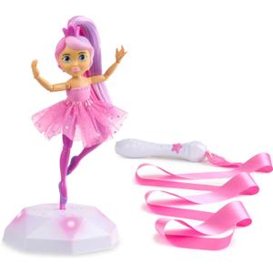 Twirl Along Dancing Doll, Lena Ballerina, with Wand and Light-Up Stage (Ages 3+) (15")