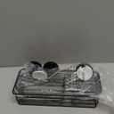 LEVERLOC Shower Caddy Suction Cup, 2 Pack suction shower shelf with Hooks & Soap holder, NO-Drilling Bathroom Holder, Rustproof bathroom organizer, Black