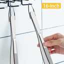 JETKONG 2 Pcs 16-Inch Kitchen Tweezers Extra Long Tweezer Tongs, Heavy Duty Stainless Steel Cooking Tweezers (Silver)