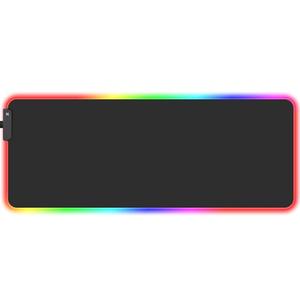 gaiamat XL Gaming Mouse Pad,RGB Black XXL Mouse Mat (800 x 300 MM) Big LED Mousepad (31.5 x 11.8 inches), Extra Large Desk Mat
