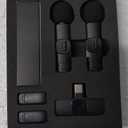 Wireless Tie Mic for iPhone iPad Mini Micro Smartphone for Youtube Facebook Interview Podcast Blog Vlog, Microphone-Tie Mobile Phone for Video Recording