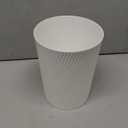 UUJOLY Small Trash Can Wastebasket Garbage Can Container Bins for Bathrooms, Laundry Room, Kitchens, Offices, Kids Rooms, Dorms (White)