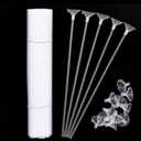 20 pcs Balloon Sticks,Transparent Plastic Balloon Sticks - Lightweight & Durable,Ideal for Birthday Parties,Weddings and Commercial Events