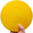 "Indestructible Dog Disc - Lifetime Replacement - Medium & Large Breed - Ultra Durable for Aggressive Chewers - Tough & Strong, Heavy Duty Natural Rubber Toy - Fetch, Tug, & Chew - 8in