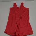 Mawor Nightgowns for Women Satin V Neck Soft Comfy Sleepwear, Size XL, Red